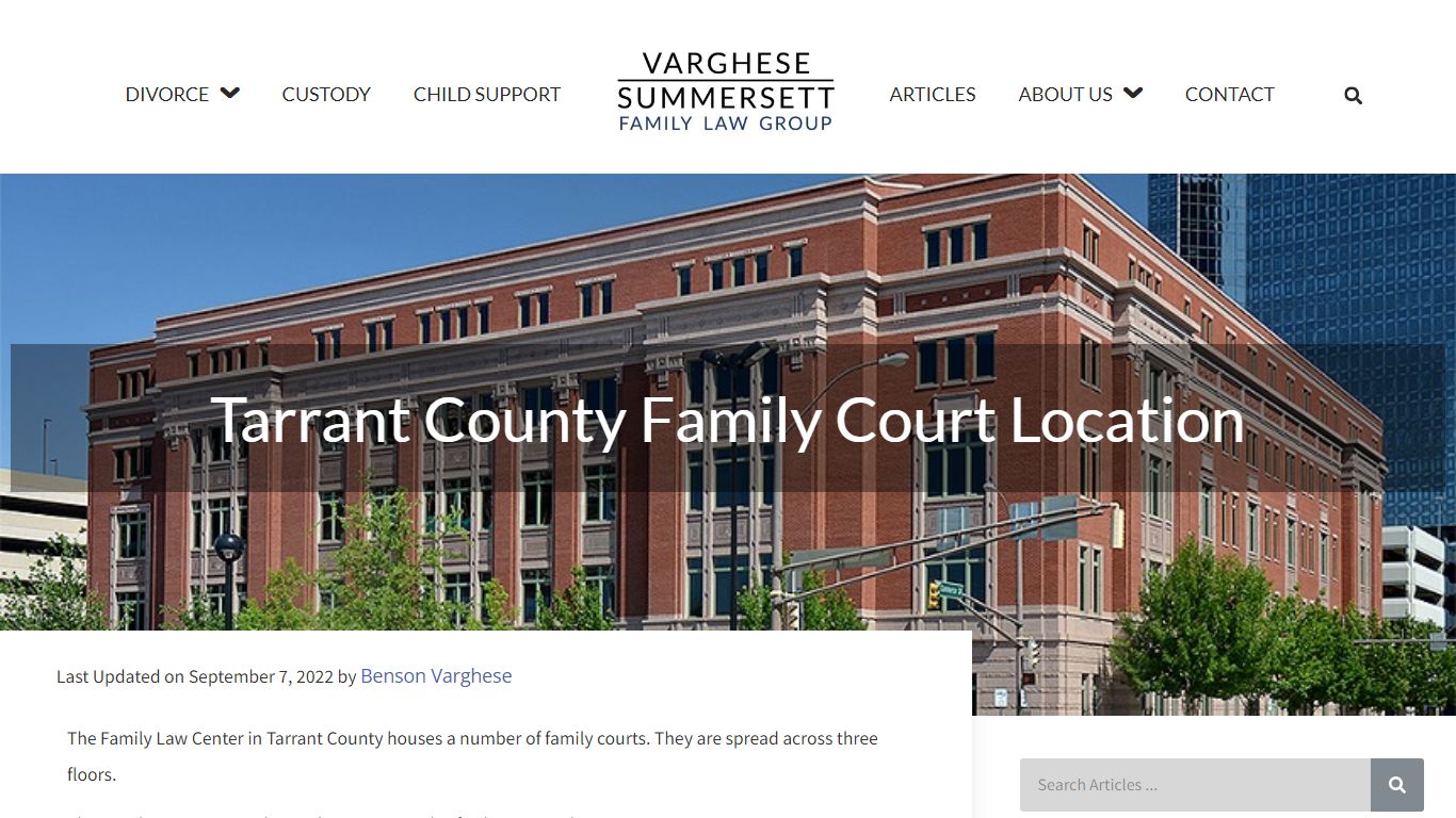 Tarrant County Family Court Location | Court Locator